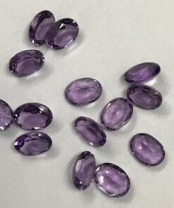 7x5mm Natural Amethyst Oval Cut Gemstone