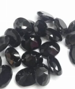 7x9mm Natural Black Onyx Oval Cut Gemstone