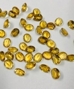 8x10mm Natural Citrine Oval Cut Gemstone