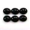 8x10mm Natural Black Onyx Smooth Oval Cabochon