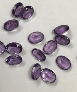 8x10mm Natural Amethyst Oval Cut Gemstone