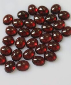 8x10mm Natural Red Garnet Smooth Oval Cabochon