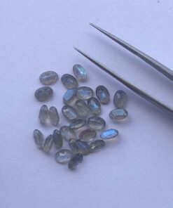 6x8mm Natural Labradorite Oval Cut Gemstone