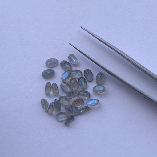 6x8mm Natural Labradorite Oval Cut Gemstone