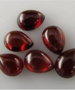 10x12mm Natural Red Garnet Smooth Pear Cabochon