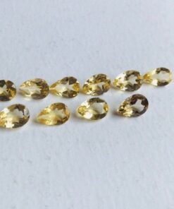 10x14mm Citrine Pear Cut Gemstone