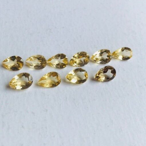 10x14mm Citrine Pear Cut Gemstone