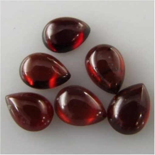 10x14mm Natural Red Garnet Smooth Pear Cabochon