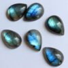 10x14mm Natural Labradorite Smooth Pear Cabochon