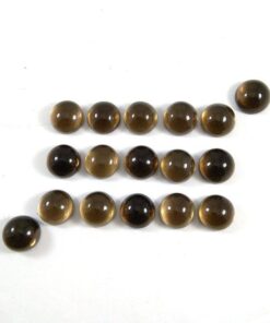 Natural Smoky Quartz Smooth Round Cabochon