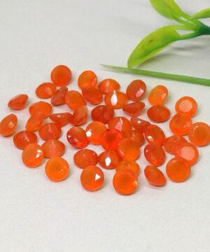 3mm carnelian round cut