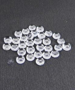 3mm white topaz round