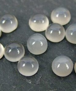 3mm gray moonstone round