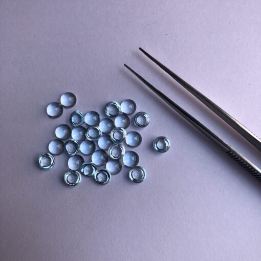 3mm sky blue topaz round