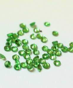 4mm green garnet round cut