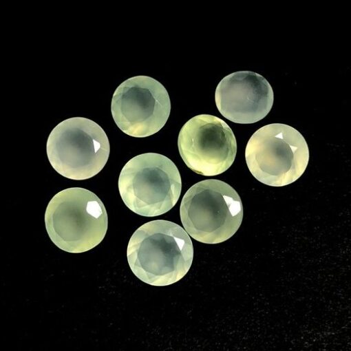 4mm prehnite round cut