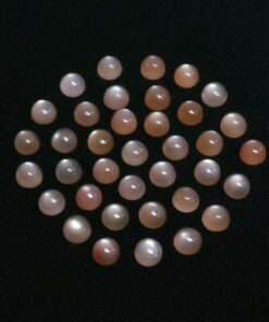 4mm peach moonstone round