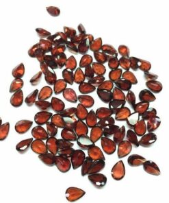 7x9mm Natural Red Garnet Pear Cut Gemstone