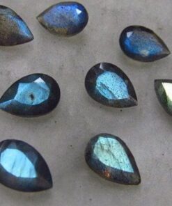 5x4mm Natural Labradorite Pear Cut Gemstone