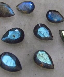 4x3mm Natural Labradorite Pear Cut Gemstone