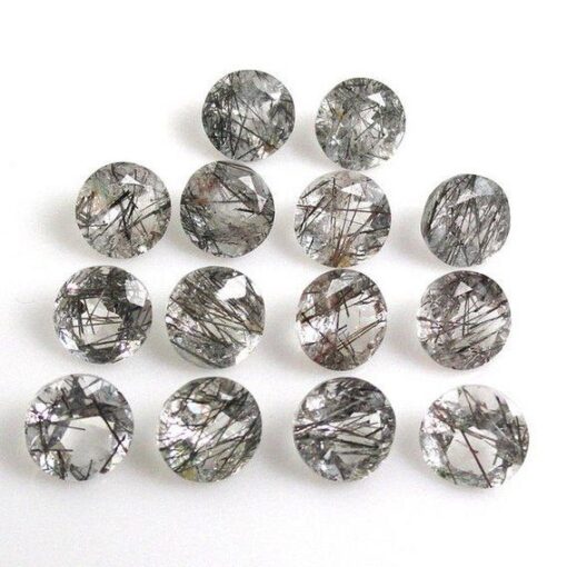 5mm black rutile round cut