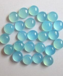 5mm aqua chalcedony round