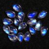 5x3mm Natural Rainbow Moonstone Pear Cabochon