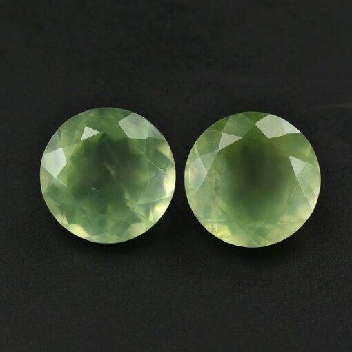 6mm prehnite round cut