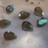 6x4mm Natural Labradorite Pear Cut Gemstone