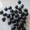 6x4mm Natural Black Onyx Smooth Pear Cabochon