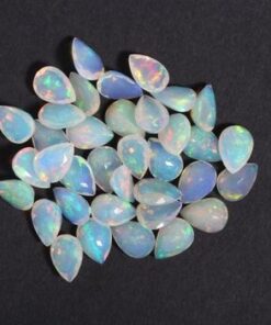 7x5mm Natural Ethiopian Opal Pear Cut Gemstone