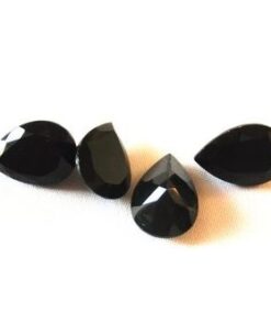 7x5mm Natural Black Onyx Pear Cut Gemstone