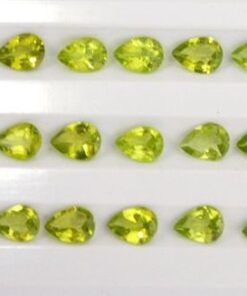 7x5mm Natural Peridot Pear Cut Gemstone