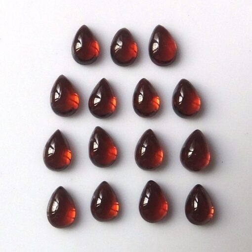 7x5mm Natural Red Garnet Smooth Pear Cabochon