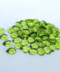 7x9mm Natural Peridot Smooth Pear Cabochon