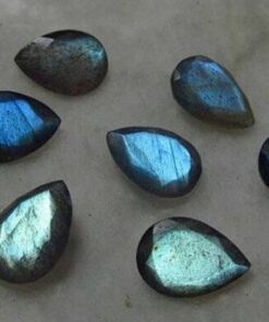 7x9mm Natural Labradorite Pear Cut Gemstone