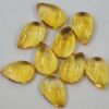 7x9mm Natural Citrine Smooth Pear Cabochon