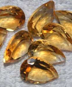 8x10mm Natural Citrine Pear Cut Gemstone