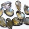 8x10mm Natural Labradorite Pear Cut Gemstone