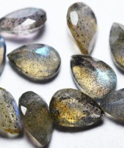 8x10mm Natural Labradorite Pear Cut Gemstone