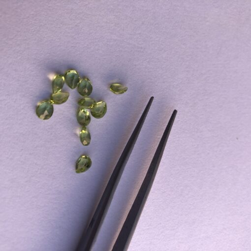 6x4mm Natural Peridot Pear Cut Gemstone