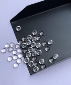 4mm white topaz round