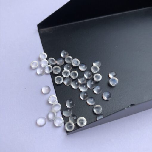 3mm white moonstone round