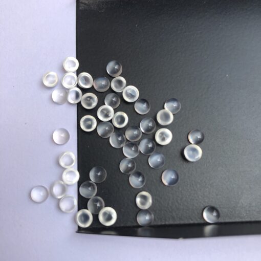 4mm white moonstone round