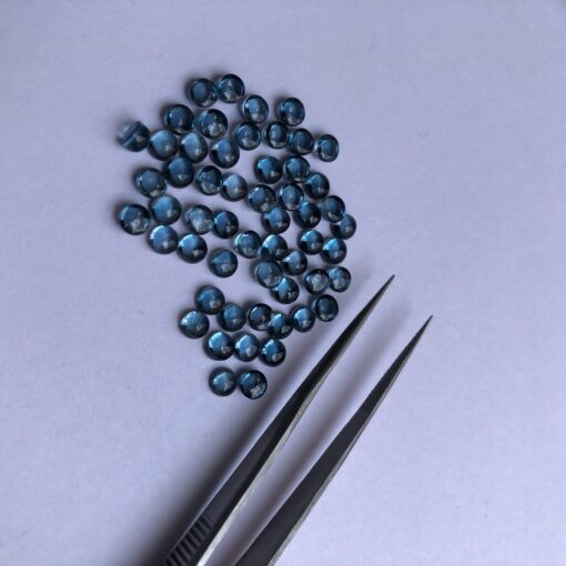 4mm london blue topaz round