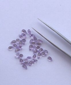 5x3mm Natural Amethyst Pear Cut Gemstone