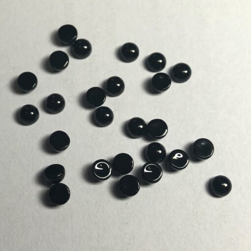 5mm black spinel round