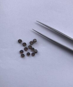 2mm smoky quartz round