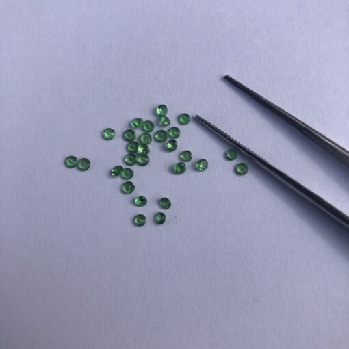 2mm tsavorite garnet round cut