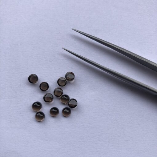 5mm smoky quartz round